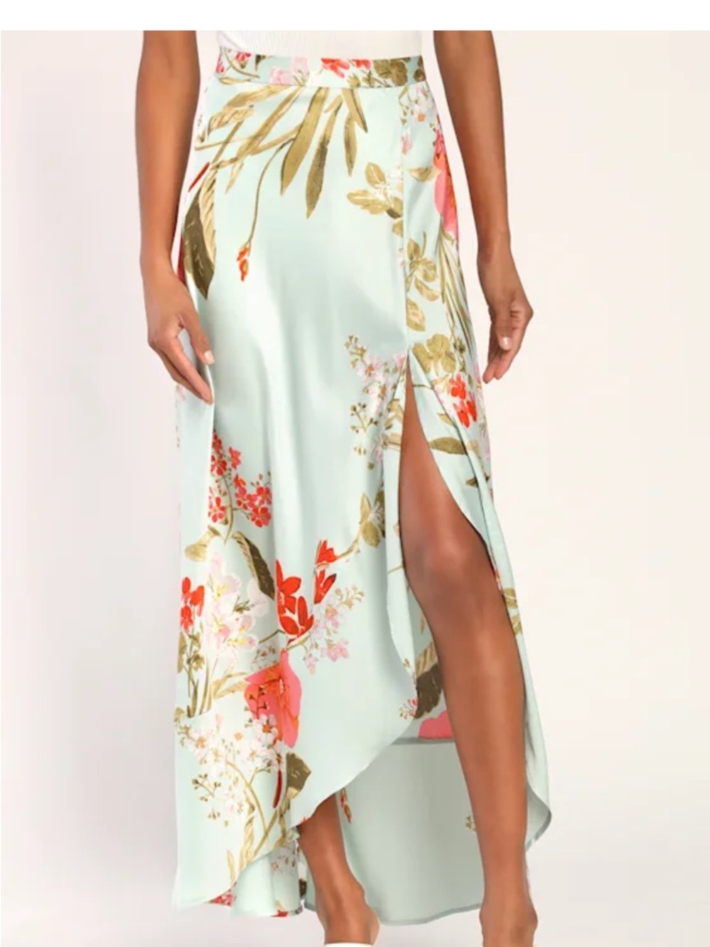 Lulu's floral maxi skirt